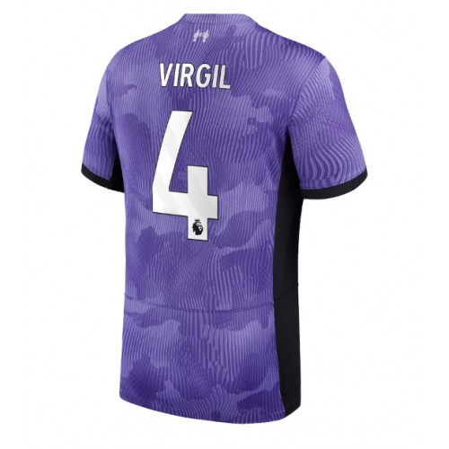 Dres Liverpool Virgil van Dijk #4 Rezervni 2023-24 Kratak Rukav